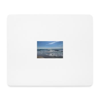Wellen - Mousepad (Querformat) - Weiß - Vorne