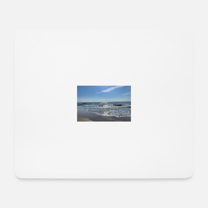 Wellen - Mousepad (Querformat) - Weiß