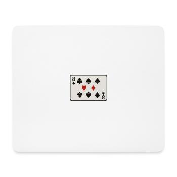 Le 8 - Tapis de souris (format paysage) - blanc - Devant