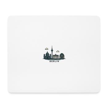 Berliner Skyline  - Mousepad (Querformat) - Weiß - Vorne