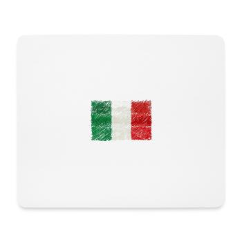 Scribbled Italian Flag - Mouse Pad (horizontal) - white - Front