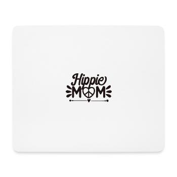 Maman hippie - Tapis de souris (format paysage) - blanc - Devant