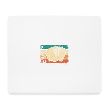 Retro Steirische Harmonika F B Es As, Quetschn - Mousepad (Querformat) - Weiß - Vorne