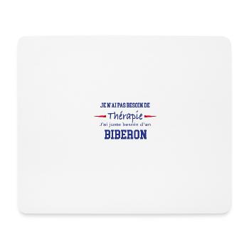 Plan de travail 2thérapie biberon - Tapis de souris (format paysage) - blanc - Devant