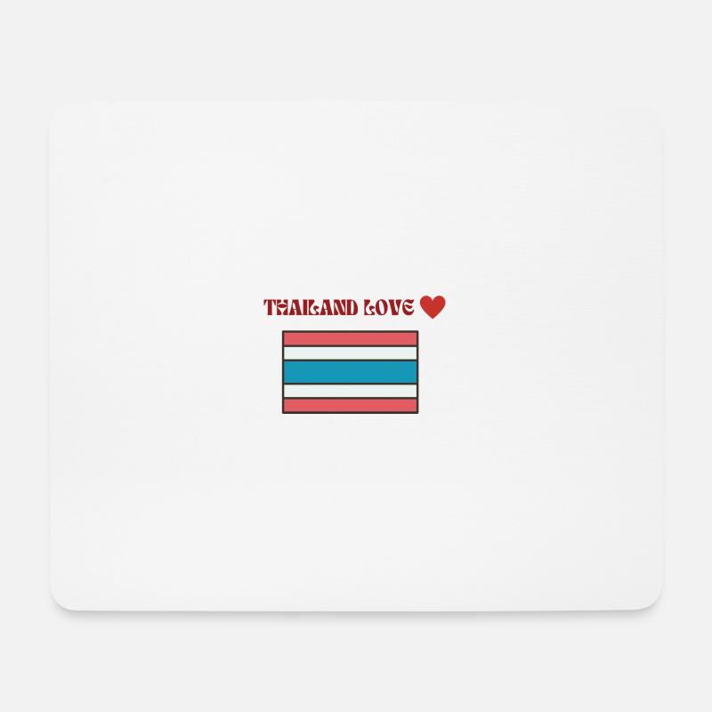Thailand Love - Mousepad (Querformat) - Weiß