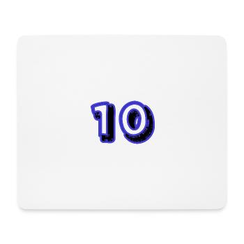 10. 10 JAHRE. 10-JÄHRIGES JUBILÄUM. 10-JÄHRIGES JUBILÄUM. - Mousepad (Querformat) - Weiß - Vorne