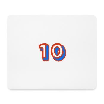 10. 10 JAHRE. 10-JÄHRIGES JUBILÄUM. 10-JÄHRIGES JUBILÄUM. - Mousepad (Querformat) - Weiß - Vorne