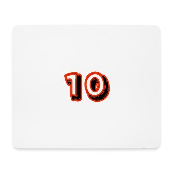 10. 10 JAHRE. 10-JÄHRIGES JUBILÄUM. 10-JÄHRIGES JUBILÄUM. - Mousepad (Querformat) - Weiß - Vorne