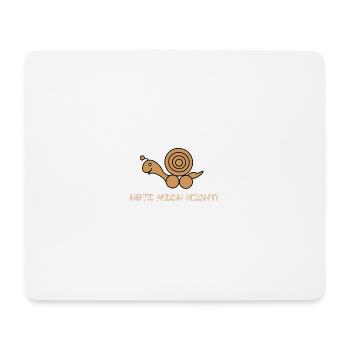 Schnecke - Mousepad (Querformat) - Weiß - Vorne