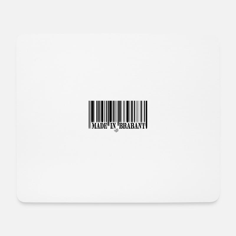 BARCODE Hergestellt in Brabant - Mousepad (Querformat) - Weiß