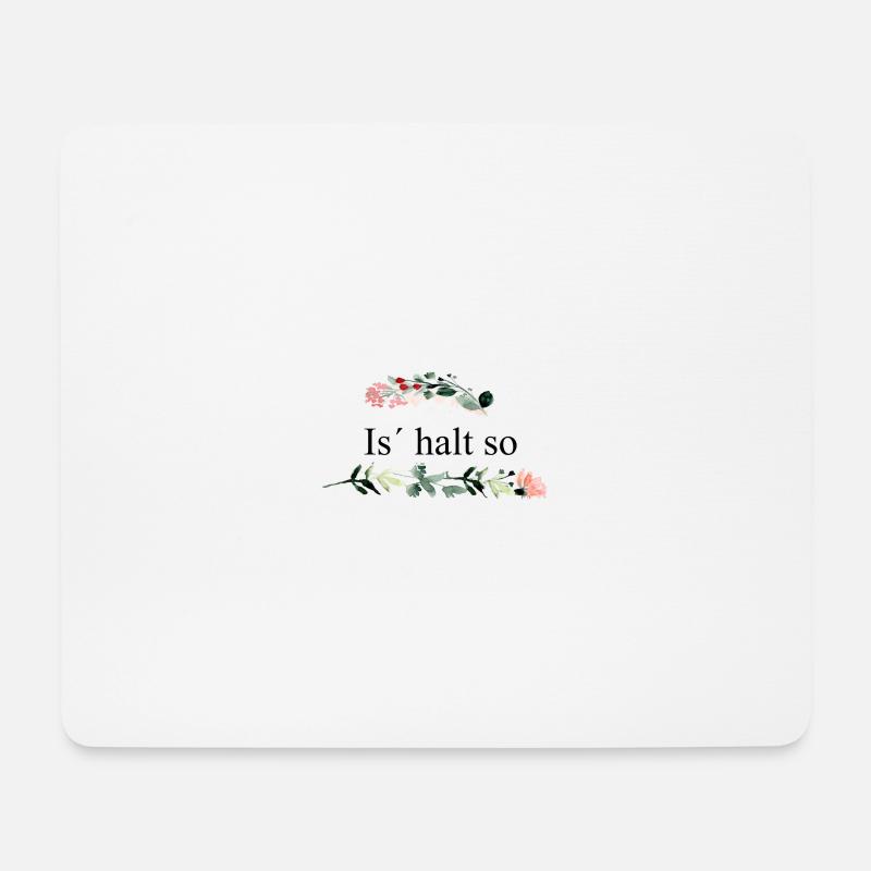is halt so - Mousepad (Querformat) - Weiß