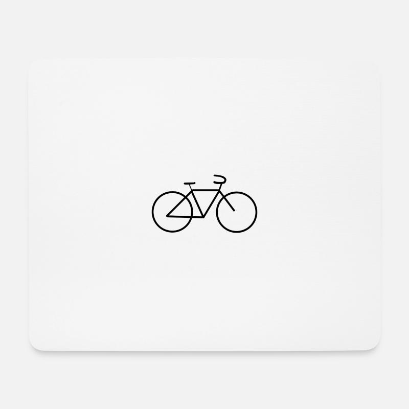 Fahrrad - Mousepad (Querformat) - Weiß