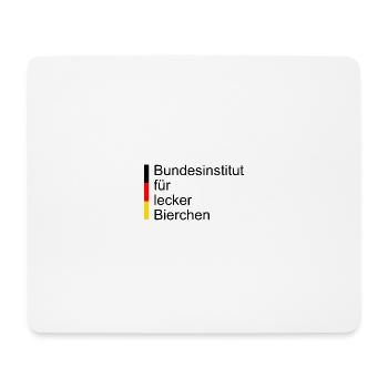 Bundesinstitut für Lecker Bierchen - Mousepad (Querformat) - Weiß - Vorne
