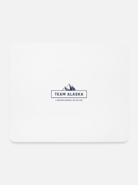 Team Alaska - Mousepad (Querformat) - Weiß