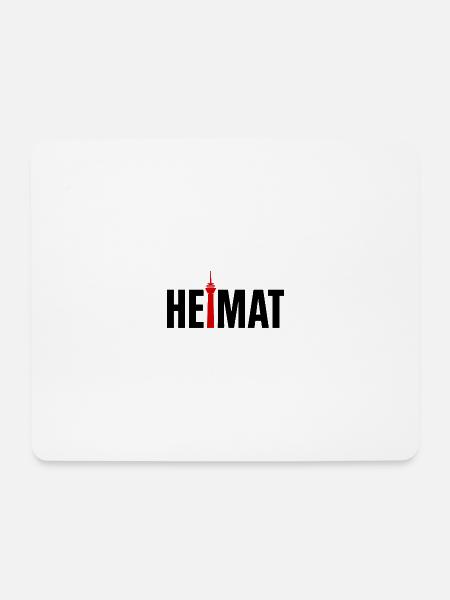 Heimat Düsseldorf Rheinturm - Mousepad (Querformat) - Weiß