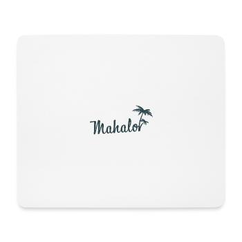 Mahalo Hawaii Palm Tree Beach Aloha Island Vibes - Tapis de souris (format paysage) - blanc - Devant