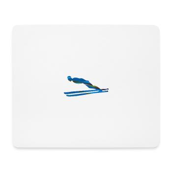 skispringen,skifahren,ski,sport - Mousepad (Querformat) - Weiß - Vorne