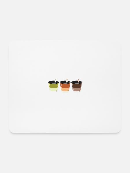 Bubble Tea- Getränk- Logo-Design - Mousepad (Querformat) - Weiß