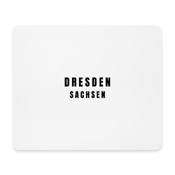 Dresde Saxe - Tapis de souris (format paysage) - blanc - Devant