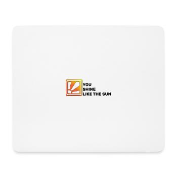 Brillez comme le soleil, et tout le monde sourit en retour - Tapis de souris (format paysage) - blanc - Devant