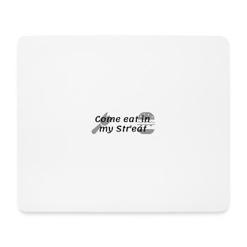 Vien manger dans ma rue - Tapis de souris (format paysage) - blanc - Devant