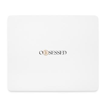 Bitcoin Obsessed - Mouse Pad (horizontal) - white - Front