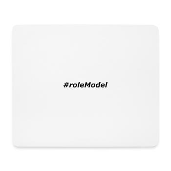 #roleModel - Mouse Pad (horizontal) - white - Front