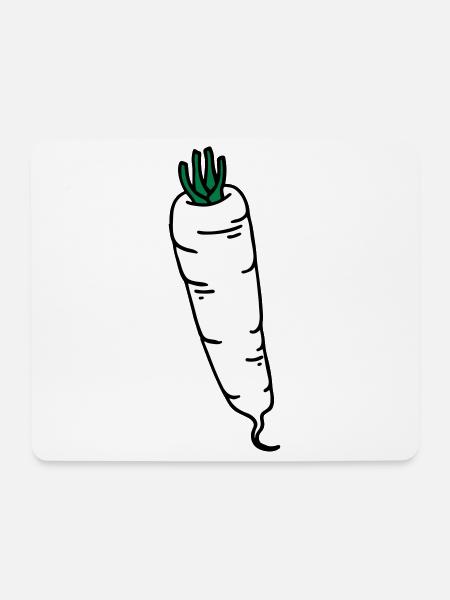 Rettich radish radis - Mousepad (Querformat) - Weiß