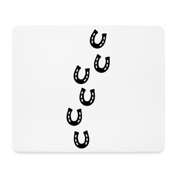 Horseshoe Track - Mouse Pad (horizontal) - white - Front