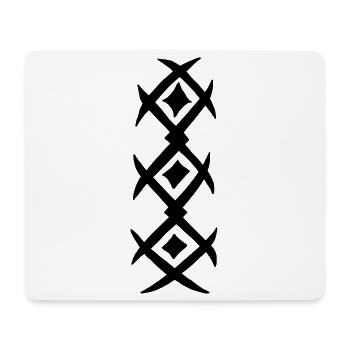Tatouage de chemise - Tapis de souris (format paysage) - blanc - Devant