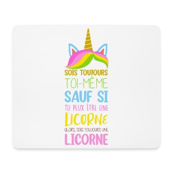 Alors sois toujours une licorne - Tapis de souris (format paysage) - blanc - Devant