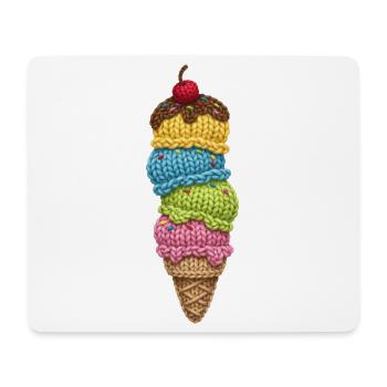 Eis - Mousepad (Querformat) - Weiß - Vorne