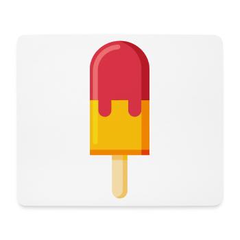 Eis am Stiel am Stiel - Mousepad (Querformat) - Weiß - Vorne