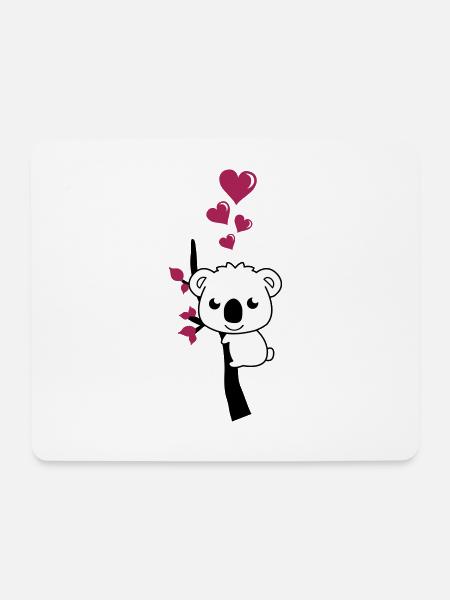 sweet koala 002 - Mousepad (Querformat) - Weiß