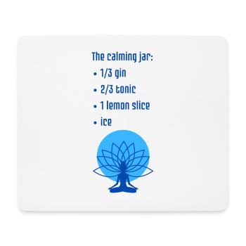 Calming Jar Blue - an ironic and fun print - Mouse Pad (horizontal) - white - Front