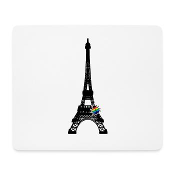 Ladybug Eiffeltower - Mousepad (Querformat) - Weiß - Vorne