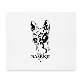 Basenji Mom Hunde Hund Hundespruch Wilsigns - Mousepad (Querformat) - Weiß - Vorne