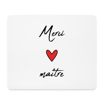 MEISTER. MEISTER. VIELEN DANK. DANKE, MEISTER. MEISTER. HERZ - Mousepad (Querformat) - Weiß - Vorne