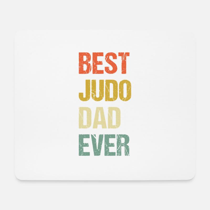 Best Judo Dad Ever - Mouse Pad (horizontal) - white