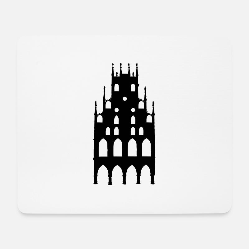 Münster - Mousepad (Querformat) - Weiß