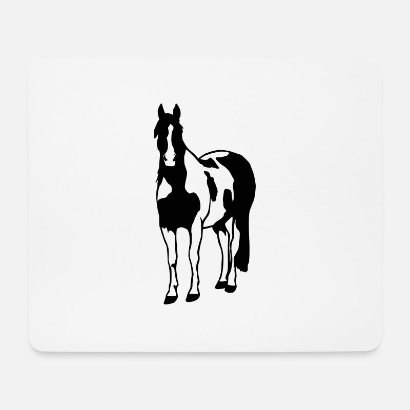 Paint Horse - Mousepad (Querformat) - Weiß
