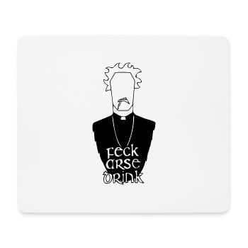 Fr. Jack Hackett - Mouse Pad (horizontal) - white - Front