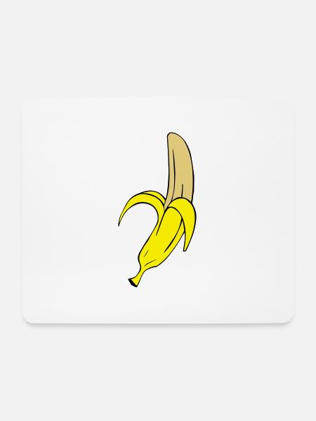 banana - Mousepad (Querformat) - Weiß