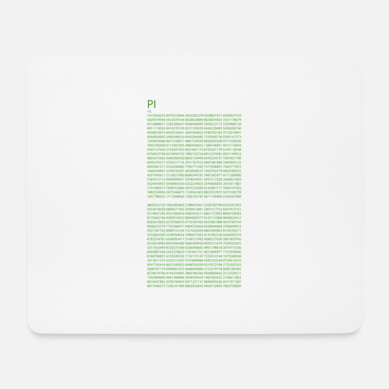 PI - Mousepad (Querformat) - Weiß