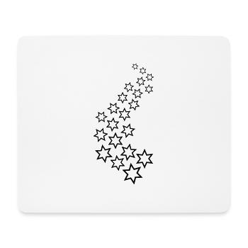 Stars - Christmas - Mousepad (Querformat) - Weiß - Vorne