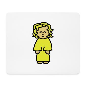 girl - Tapis de souris (format paysage) - blanc - Devant