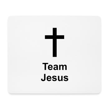 Team Jesus - Mousepad (Querformat) - Weiß - Vorne