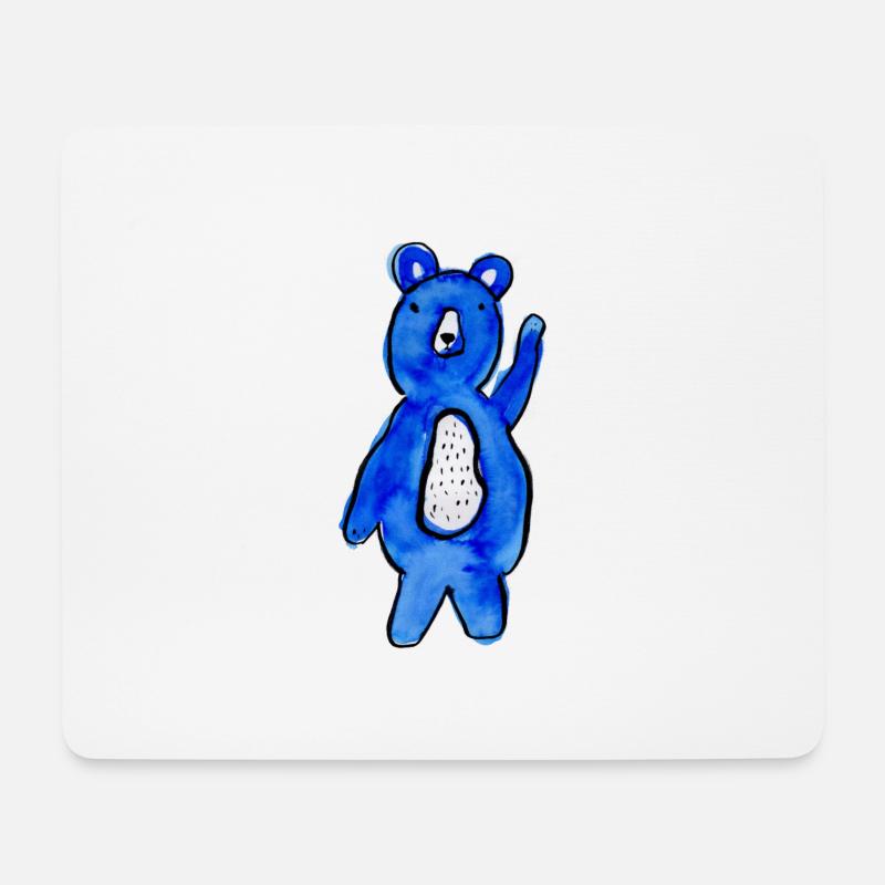 Blaubärli - Mousepad (Querformat) - Weiß