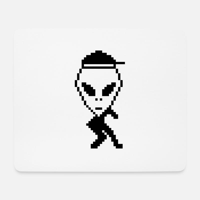 alien2 - Mousepad (Querformat) - Weiß