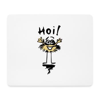 homme drôle dit salut - Tapis de souris (format paysage) - blanc - Devant